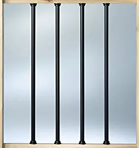 Deckorators Aluminum 26" Balusters - Black - 100 Pack (Deckorators DB52613)