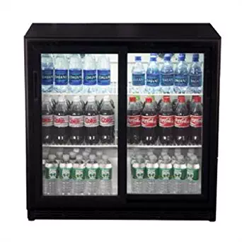 Summit: SCR700 30'' Freestanding Beverage Center with 6.5 cu. ft. Capacity, Internal Fan Circulation, Interior Light, Sliding Glass Doors and For Commercial Use