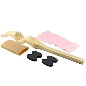 Premium Professional Wooden Foot Stretchers for Dancers, Carrying Bag Included, 2 Bands, and 2 Foam Pads