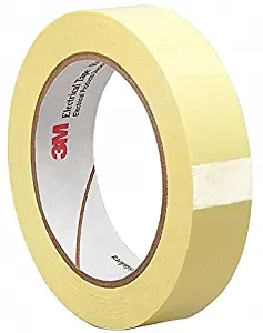 3m Polyester Electrical Tape, Acrylic Tape Adhesive, 1.00 mil Thick, 1/4" X 72 yd, Yellow, 1 EA - 1 Each