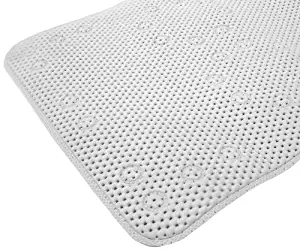 Splash Home Softee Bath Mat, 17 by 36-Inch, White