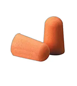 3M 50051138290080 1100 Series Foam Uncorded Earplugs, Polyurethane Foam, Universal, Orange (Pack of 200)