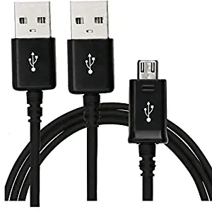 Micro USB Cable PowerLine Micro USB MortyMart 2A Quick Charge Durable High Speed USB 2.0 A Male to Micro B Sync and Charging Data Cables for Samsung for Android Smartphone&Tablets (2 Pack Black 6Ft)