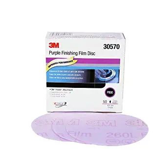 3M 30570 Hookit Purple 5" P800 Grit Finishing Film Disc