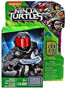 Mega Bloks Teenage Mutant Ninja Turtles Out of the Shadows Foot Soldier Set DPW16 [Bike Attack]