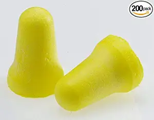 3M 312-1208 Small Single Use E-Z-Fit Bell Shape Polyurethane Foam Uncorded Earplugs (1 Pair Per Poly Bag, 200 Pair Per Box) (200/PR)