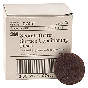 Scotch-Brite Surface Conditioning Disc 07457, 2 in x NH A MED, 25 per carton