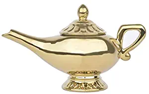 Disney Aladdin Genie Lamp Ceramic Teapot, 9 x 5.5 inches, 9 oz