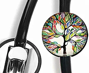 DuDu- Life Tree - Stethoscope Tag,Steth ID Tag,Nurse Badge