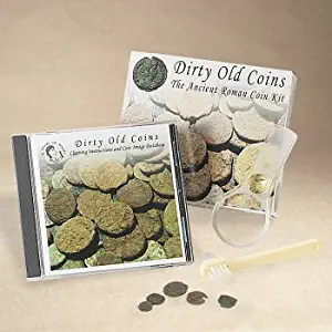 Dirty Old Coins Complete Kit with 11 Genuine Ancient Roman Coins