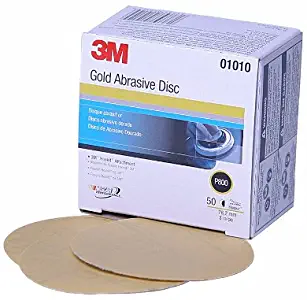 3M Hookit Gold Disc, 01010, 3 in, P800, 50 discs per carton