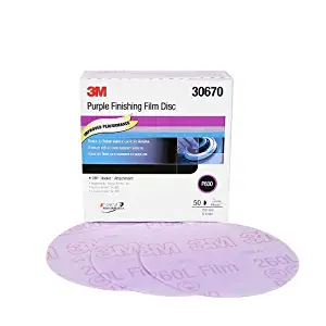 3M 30670 Hookit Purple 6" P800 Grit Finishing Film Disc (Pack of 4)