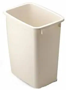 Rubbermaid Wastebasket, Bisque, 21-quart (FG280500BISQU)