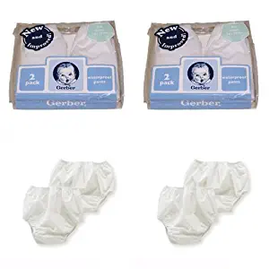 Gerber Plastic Pants, 2T, Fits 28-32 lbs. (4 Pairs)