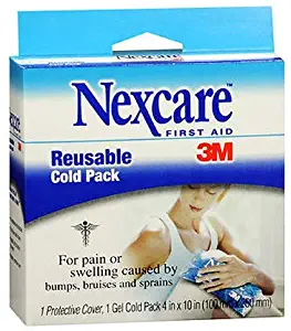 3M Nexcare Reusable Cold Pack with Soft Gel Pillow, 4"x10" 1 per box
