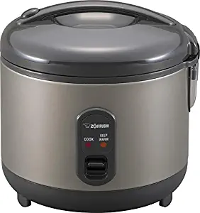 Zojirushi NS-RPC10HM Rice Cooker and Warmer, 1.0-Liter, Metallic Gray