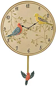 CLOCK Clock，Wall Clock，Bell，Timepiece，Watch，Alarm Clock，Creative Resin Cuckoo Living Room Bedroom Clock Silent Personality Embossed Pendulum Clock 30Cm,Metallic