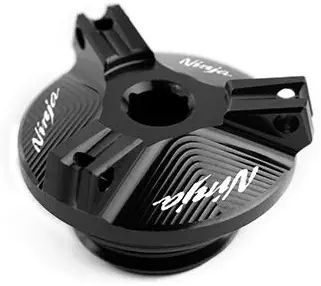 RONGLINGXING NEW Motorcycle Accessories Parts M202.5 Engine Oil Drain Plug Sump Nut Cup Plug Cover for Kawasaki NINJA 400 NINJA 1000 650R (Color : Black)