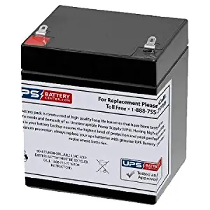 12V 5Ah F1 - Replacement Battery for Leoch LP12-4.5 by UPSBatteryCenter