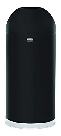 Rubbermaid Commercial Classic Trash Can, 15 Gallon, Black, FGR1536EOTPLBK