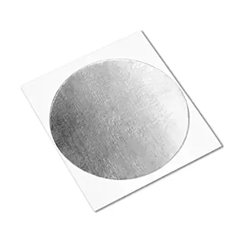 3M 2552 Circle-1.125" -500 Silver Acrylic Damping Foil Adhesive Tape -25 to 175 Degrees Fahrenheit Performance Temperature, 1.5" Thick, 1.125" Diameter in Circles (Pack of 500)