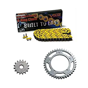 Volar O-Ring Chain and Sprocket Kit - Yellow for 2013-2019 Kawasaki Ninja 1000 ABS