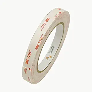 3M 4950/WI055 Scotch 4950 VHB Tape: 1/2" x 15 ft, White