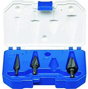 Step Drill Bit Set, Hss, 1/8-1 In, 3 Pc.