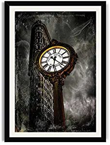 Flat Iron Building--Instance in Time 20" x 30" Framed Fine Art Print By Paul Brake