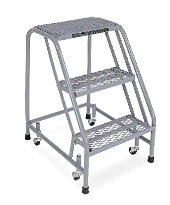 30" H Steel Rolling Ladder, 450 lb. Load Capacity