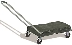 Rubbermaid FG440120BLA Commercial Triple Trolley, 4" Casters