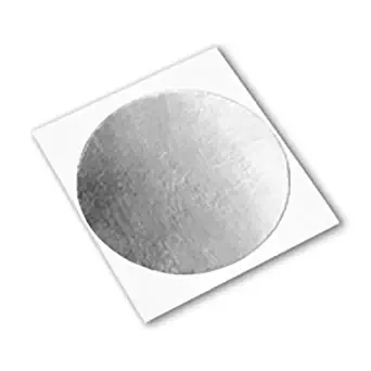 3M 2552 CIRCLE-0.750" -1000 Silver Acrylic Damping Foil Adhesive Tape, -25 to 175 degrees Fahrenheit Performance Temperature, 1.5" Thick, 0.750" Diameter in Circles (Pack of 1000)