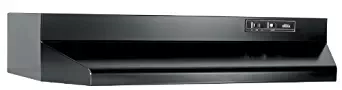 Broan 403023 30 In. Black Ducted Range Hood