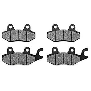 KMG Front + Rear Brake Pads for 2002-2008 Kymco Bet & Win 150 250 - Non-Metallic Organic NAO Brake Pads Set