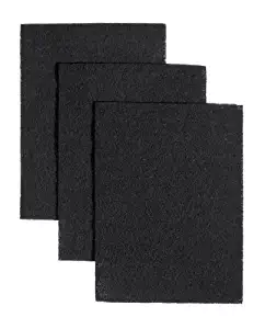 Broan BP58 Non-Ducted Charcoal Replacement Filter Pads for Range Hood, 7-3/4 by 10-1/2-Inch, 3-Pack