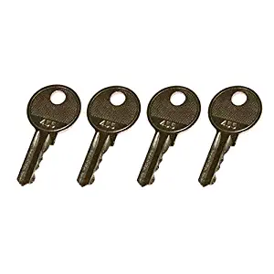 FridayParts 4 Ignition Keys 455 key 104466 for Skyjack Genie JLG Snorkel Parts