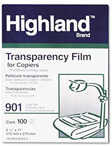 3M Highland 901 8.5 in x 11-inch Transparency Film