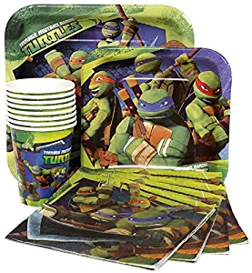 Teenage Mutant Ninja Turtle Party Express Pack for 8 Guests (Cups Napkins & Plates)