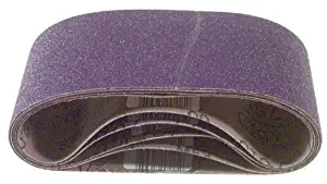 3M 81413 3-Inch by 24-Inch Purple Regalite Resin Bond 100 Grit Cloth Sanding Belt - 5 Pack