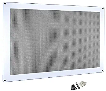 Creative QT Play-Up Wall Panel - Large Building Brick Play Wall - Pre-Assembled - Compatible with All Major Brands of Interlocking Blocks - Vertical Building Surface - Grey - 24 inch x 34 inch