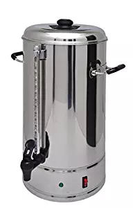 SYBO Commercial Grade Stainless Steel 15 Liters 100 Cups Coffee Maker and Hot Water Heater Urn Pot for Catering and Restaurants