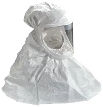 3M BE-10-3 Tychem QC Replacement Respirator Hood, Regular, Regular, White (Case of 3)