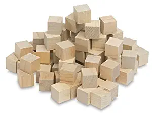 3/4” Wooden Cubes, Bulk Value Box of 3500 Unfinished Wooden Birch Blocks, Math Wood Square Blocks, Puzzle Making, Crafts, and DIY Projects (3/4 inch Mini Wood Cubes).