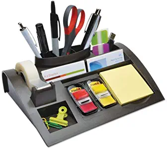 Post-it C71 Recycled Plastic Desk Drawer Organizer Tray, Plastic, Black