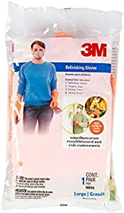 OriginalFromThailand 3M Tekk (Size L) Large Reusable Refinishing Gloves Rubber Protection Safety, Pack 1 Pair.