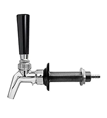 Beverage Factory 630SSCOMBO Per Lick 630SS Beer Faucet Stainless Shank Combo Kegerator Keg Tap