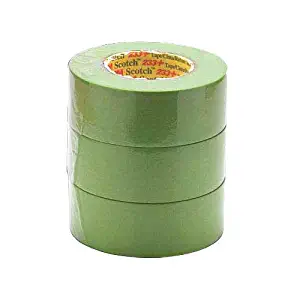 3M 2" 233+ Green AUTO Masking Tape-3 Rolls-Paint CAR