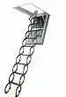 FAKRO LSF 66859 Fire-Resistant Insulated Steel Scissor Attic Ladder for 25-Inch x 47-Inch Rough Openings