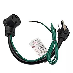 Parkworld 60011 Dryer Adapter Cord NEMA 10-30P Male to 14-30R Female, 30A, 250V, 1.5FT