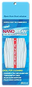 All-in-1 Hearing Aid Cleaning Kit - Gentle and Effective Hearing Aid Cleaning Brush Thread, 1 Pack of 20 Ready-to-Use Strands - Fine Instrument Cleaners by NanoClean